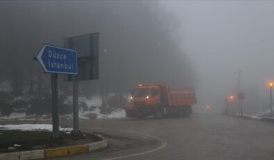 Bolu Dağı’nda yoğun sis etkili oluyor