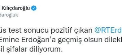 Kemal Kılıçdaroğlu’ndan Cumhurbaşkanı Erdoğan’a geçmiş olsun mesajı