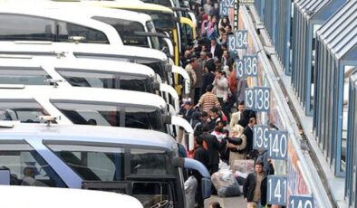 Otogarlarda bayram yoğunluğu