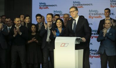 Sırbistan Cumhurbaşkanı Aleksandar Vucic,  seçimi kazandığını duyurdu