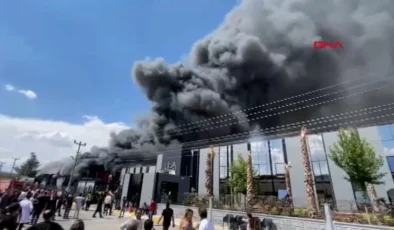 Diyarbakır’da kozmetik fabrikasında yangın