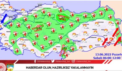 Orta Karadeniz’de ‘çok kuvvetli yağış’ uyarısı