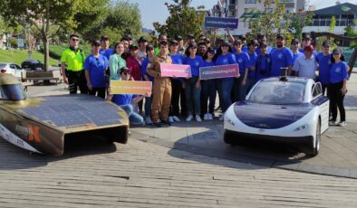 Üniversiteli öğrencilerin yaptığı elektrikli araç Bursa’dan tura başladı