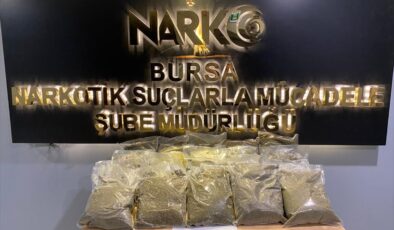 <strong>Bursa’da 20 kilo 481 gram uyuşturucu ele geçirildi</strong>