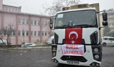 <strong>Bursa’dan deprem bölgesine tıbbi malzeme desteği</strong>