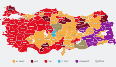 2024 Yerel Seçimleri’nde harita