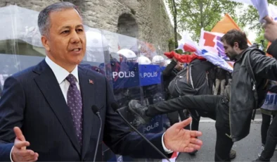 İçişleri Bakanı Ali Yerlikaya’dan 1 Mayıs gösterilerinde görev yapan polislere teşekkür