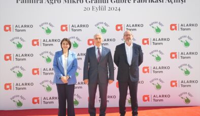 Alarko Tarım Grubu, hibrit mikro granül gübre fabrikasını Çankırı’da açtı