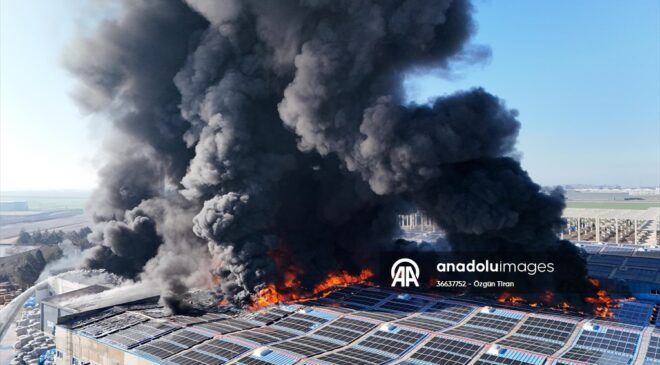 Kırklareli’nde oyuncak fabrikasında yangın çıktı